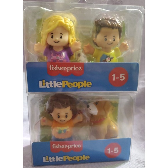Fisher Price Little People Sports Soccer Team Pk & Boy with Dog - 2 packs -  NEW - Picture 4 of 4
